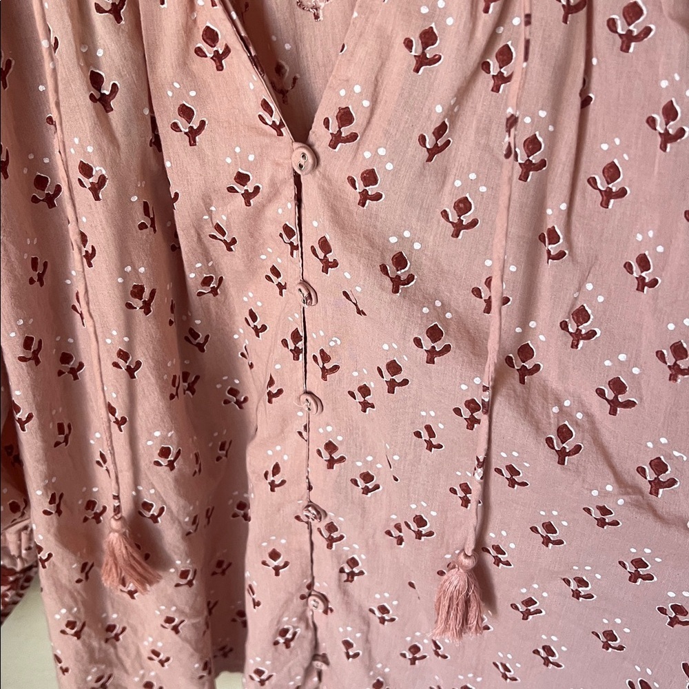 Cleobella mauve rue peasant blouse - Picture 4 of 9